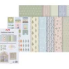 Kinder stafil Papier|Farb- & Motivblöcke>Puppenhaus-Papierset, 10 Bogen DIN A4 + 1 Bogen mit Fahnen und Bildern
