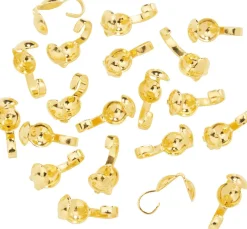 UIT Quetschperlen>Quetschkalotten, goldfarben