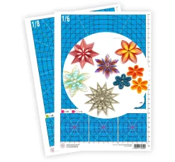 papier+ideen Quilling|Schneidematten & Unterlagen>Quilling 1/6 und 1/8 Maßboard A4
