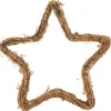 ohne Marke Diverse Materialien>Rattan Stern zum Hängen, natur