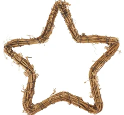 ohne Marke Diverse Materialien>Rattan Stern zum Hängen, natur