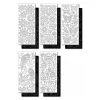 folia Sticker & Klebebänder|Kartengestaltung>Reliefsticker-Set "Schwarz und Weiß", Ganzjahr