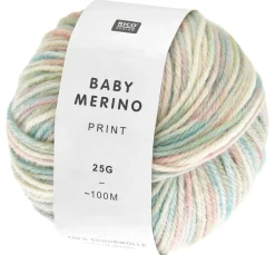 Rico Design Schurwolle|Merinowolle>"Baby Merino Print"
