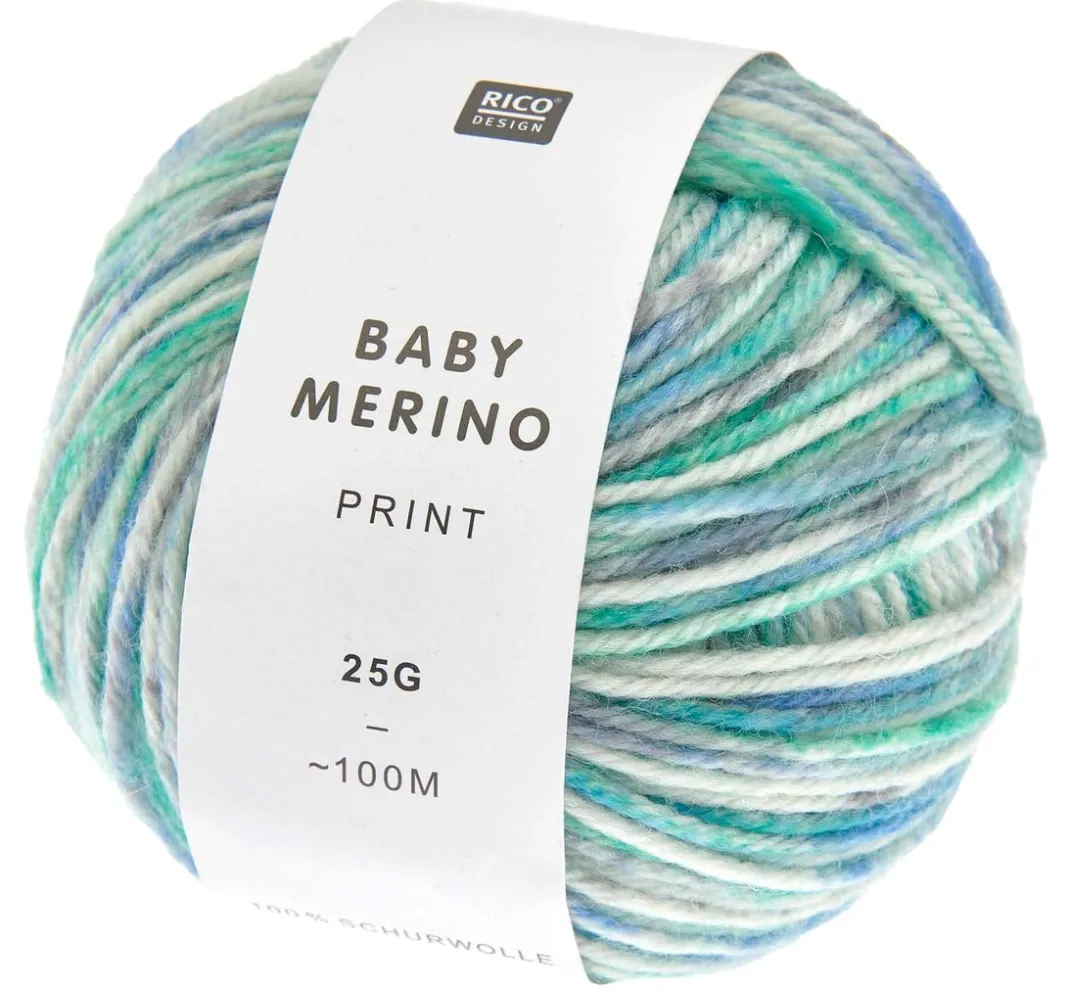 Rico Design Schurwolle|Merinowolle>"Baby Merino Print"