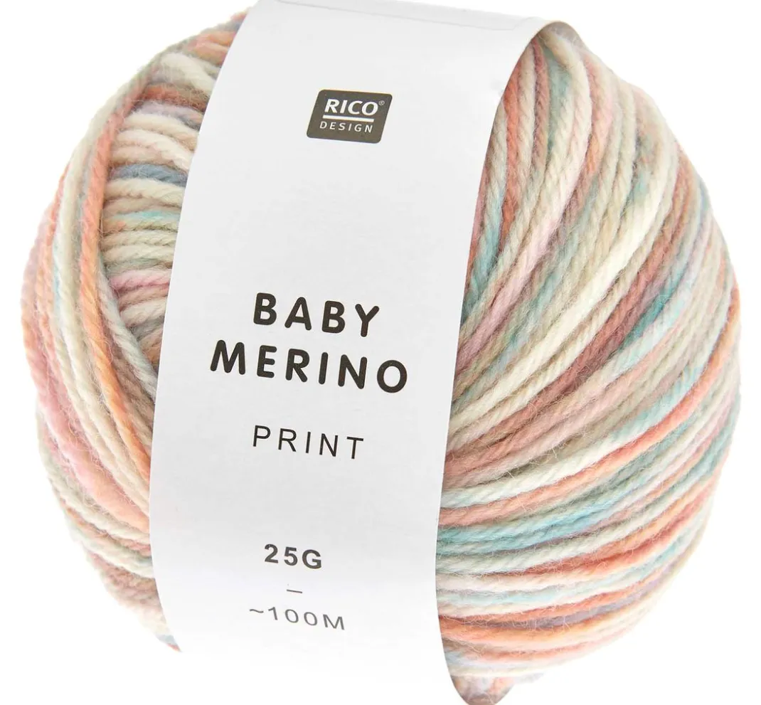 Rico Design Schurwolle|Merinowolle>"Baby Merino Print"