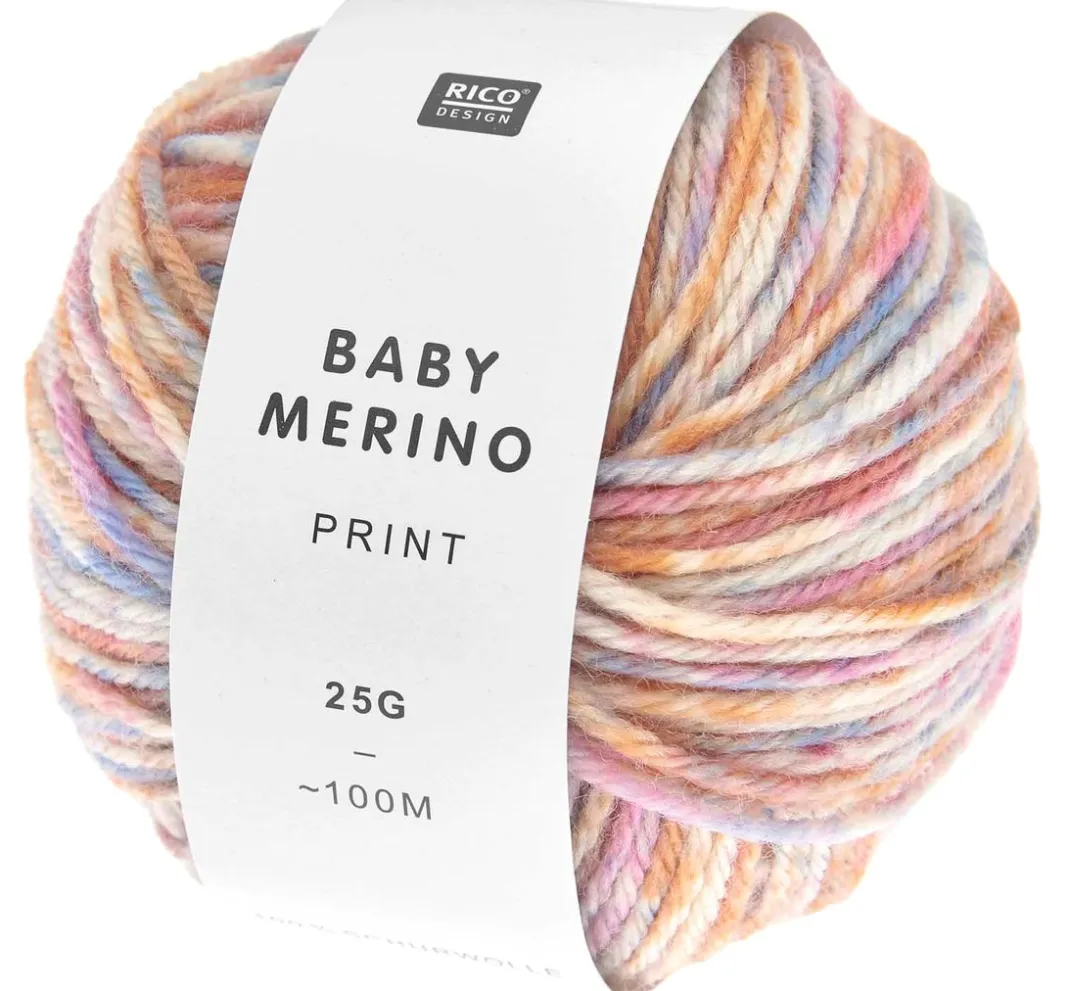 Rico Design Schurwolle|Merinowolle>"Baby Merino Print"