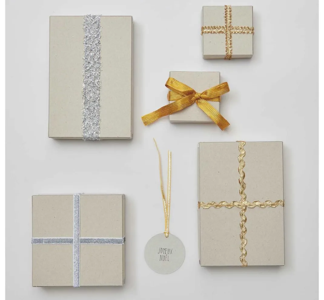 Rico Design Sets|Bänder>Bänder-Set "Lucky dip", Gold-Silber