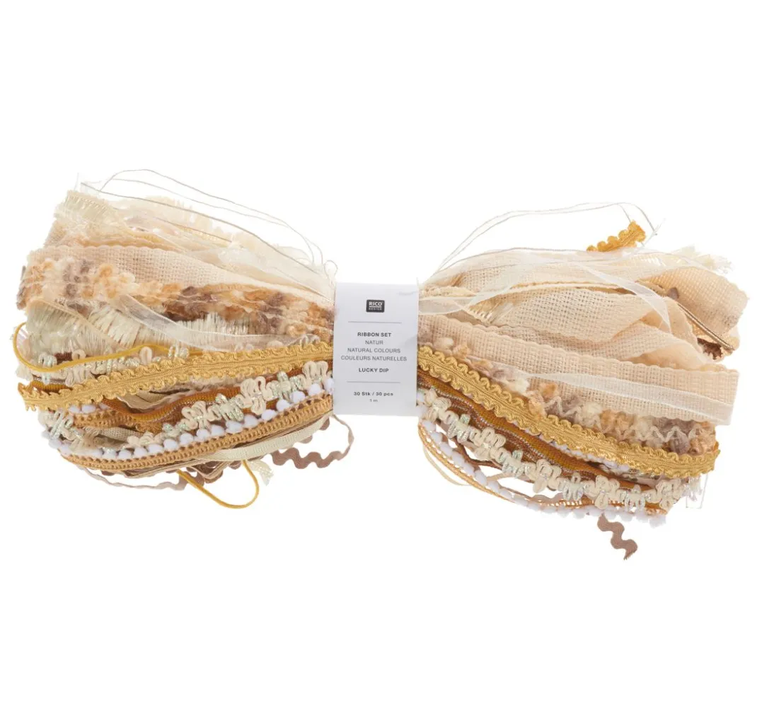 Rico Design Sets|Bänder>Bänder-Set "Lucky dip", Natur