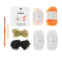 Rico Design Häkeln|Häkelset>Creative Bubble Häkelset "Häschen + Lamm"