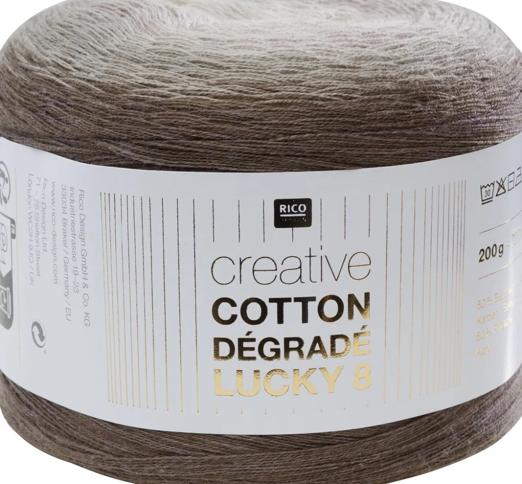 Rico Design Lace Garn|Strickwolle>Creative Cotton Dégradé Lucky 8