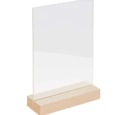 Rico Design Holz, Mdf & Pappmaché>Holzaufsteller mit doppelter Acrylscheibe, 10 x 15 cm