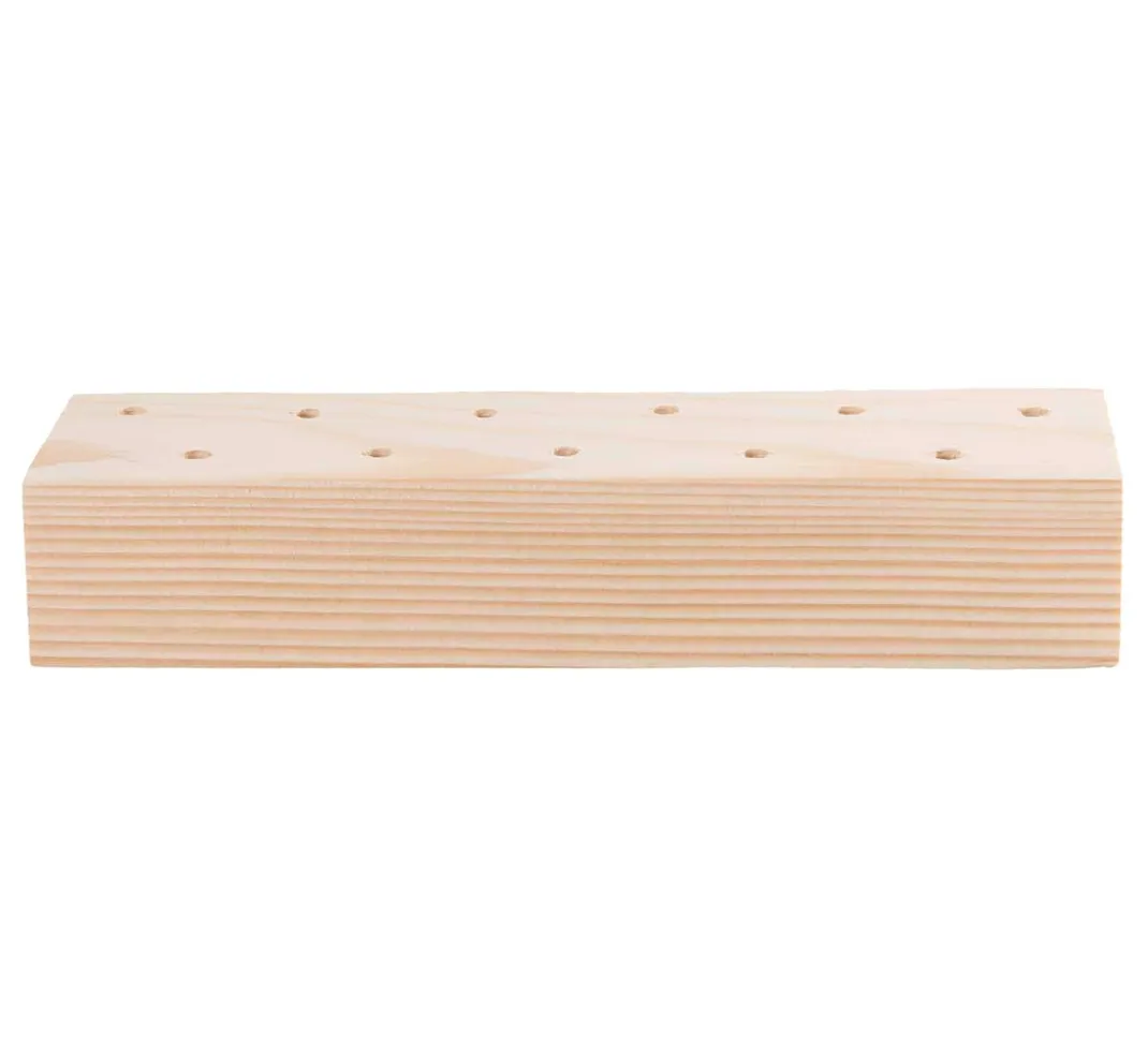Rico Design Zubehör|Brandmalerei>Holzständer für Trockenblumen, 21 x 4 x 5 cm