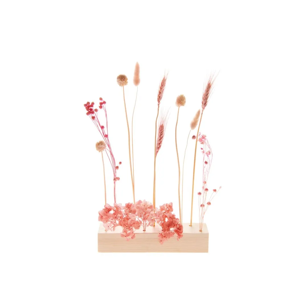 Rico Design Zubehör|Brandmalerei>Holzständer für Trockenblumen, 21 x 4 x 5 cm