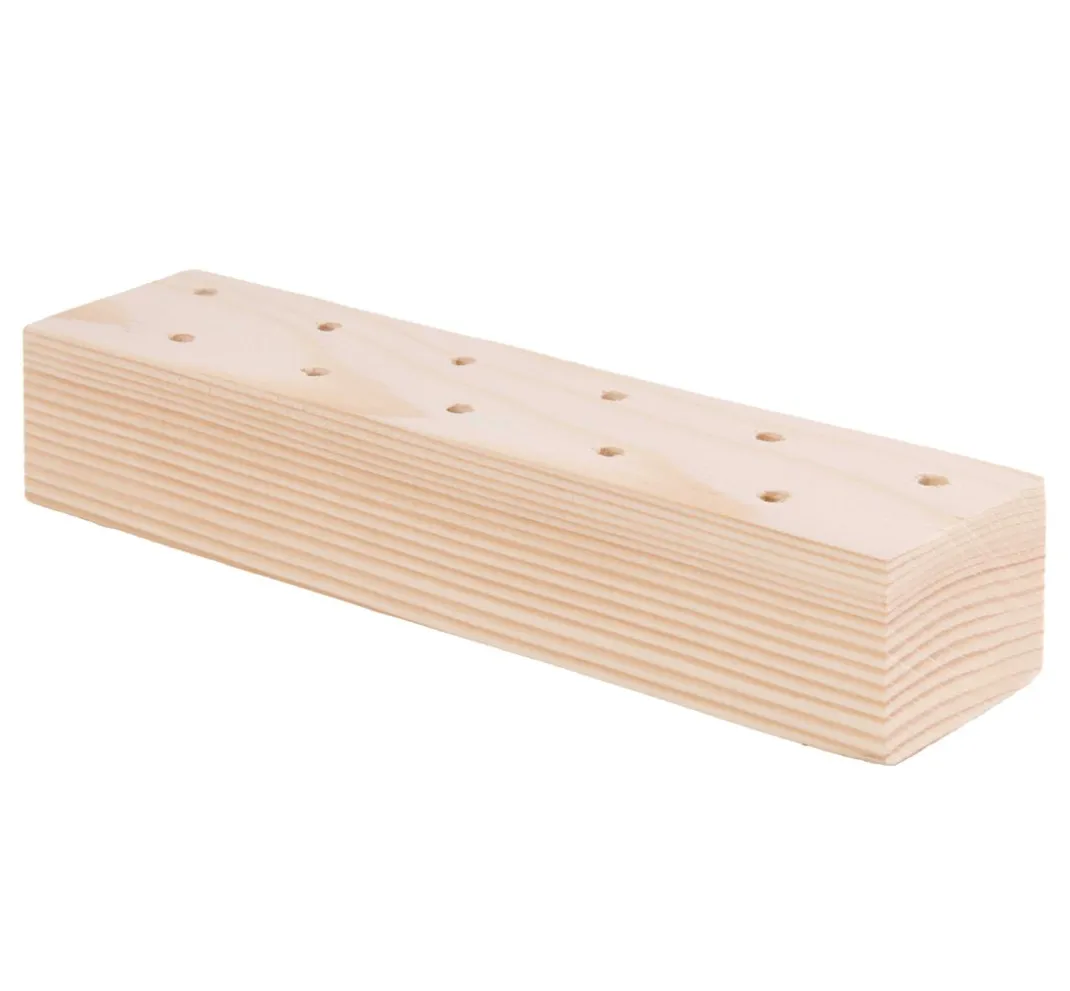 Rico Design Zubehör|Brandmalerei>Holzständer für Trockenblumen, 21 x 4 x 5 cm