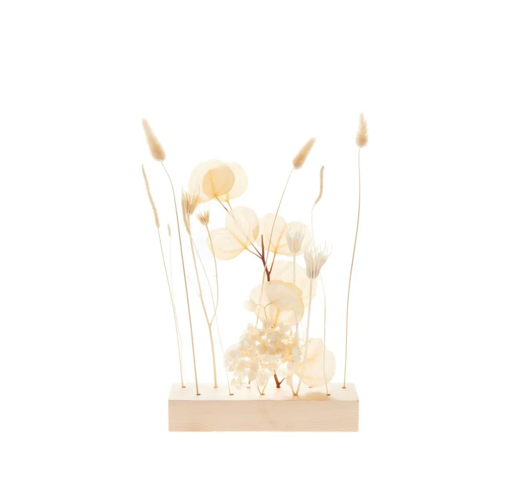 Rico Design Zubehör|Brandmalerei>Holzständer für Trockenblumen, 21 x 4 x 5 cm