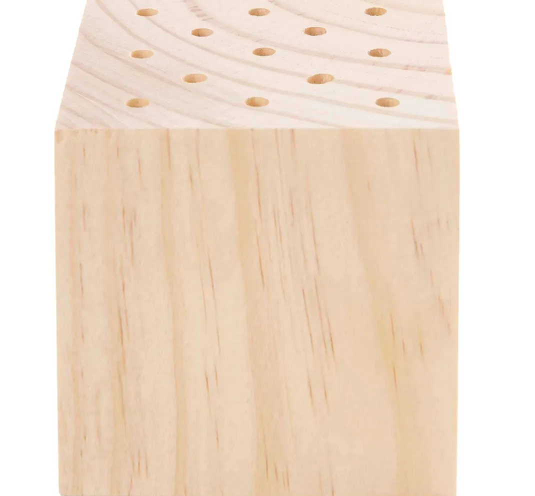 Rico Design Deko-Zubehör|Zubehör>Holzständer für Trockenblumen, 8 x 8 x 8 cm
