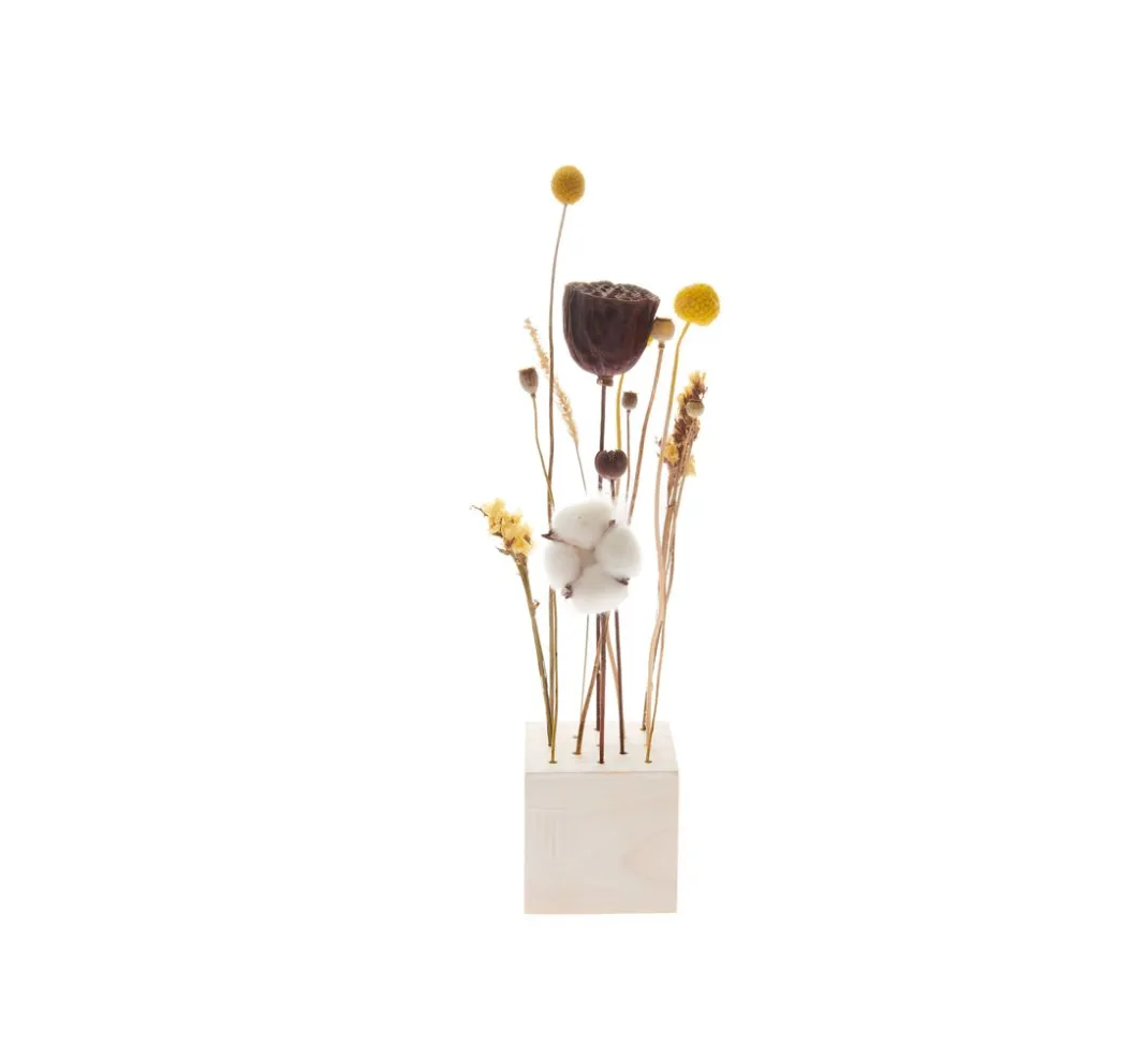 Rico Design Deko-Zubehör|Zubehör>Holzständer für Trockenblumen, 8 x 8 x 8 cm