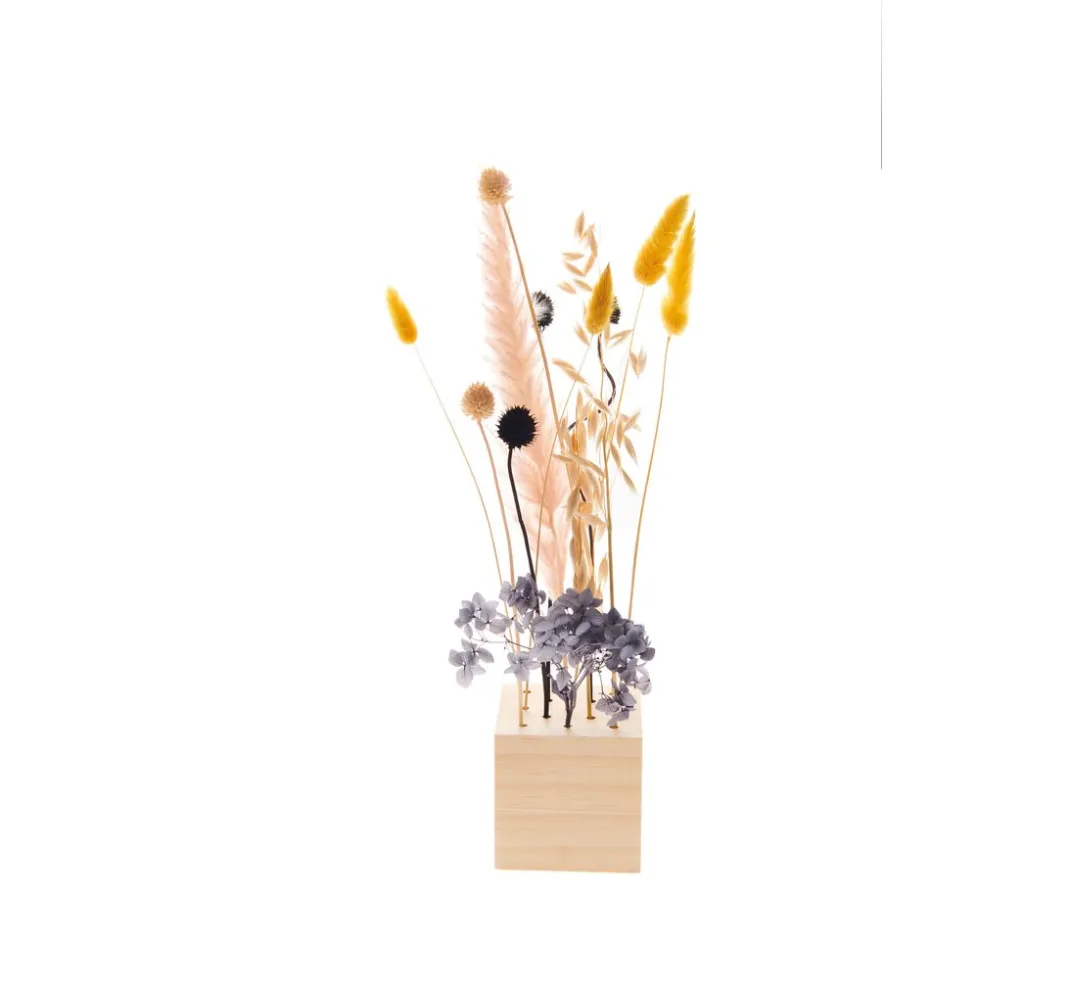 Rico Design Deko-Zubehör|Zubehör>Holzständer für Trockenblumen, 8 x 8 x 8 cm