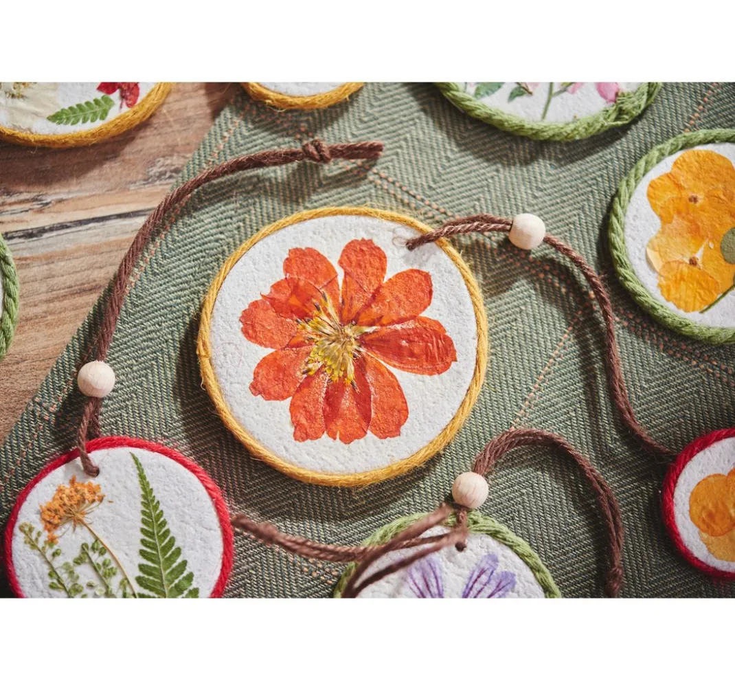 Rico Design Papierschöpfen|Trockenblumen & - Früchte>Mix Set gepresste Blüten "Rosa Violett"