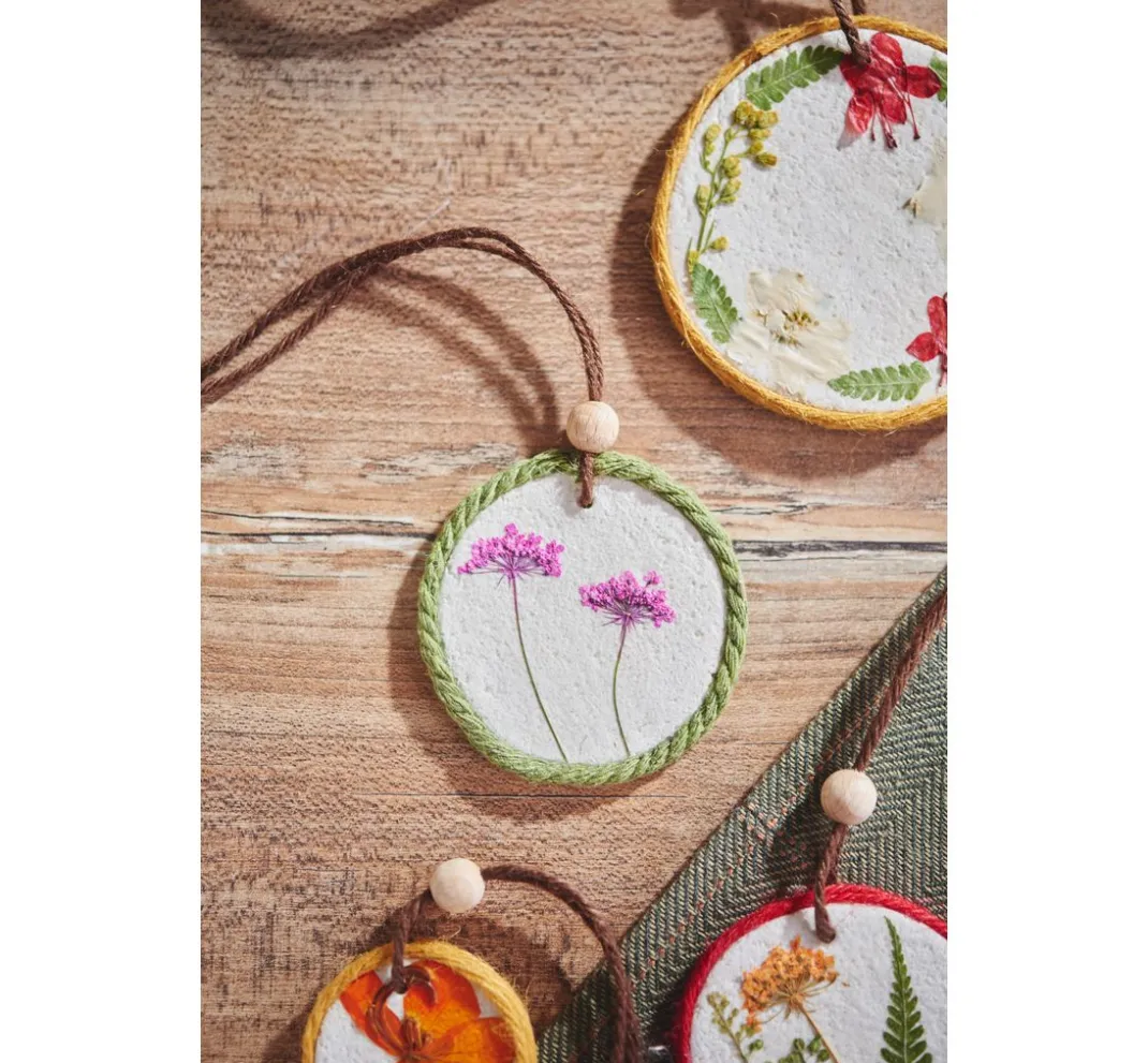 Rico Design Papierschöpfen|Trockenblumen & - Früchte>Mix Set gepresste Blüten "Rosa Violett"
