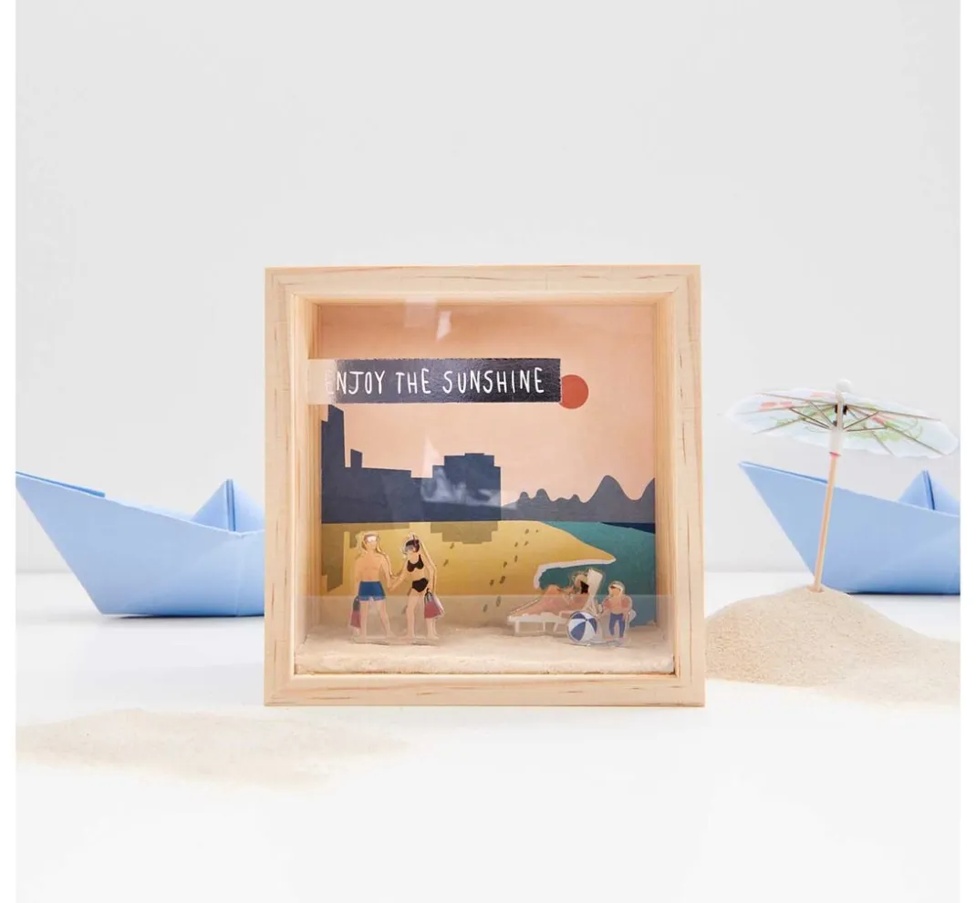 Rico Design Holz, Mdf & Pappmaché>Objektkasten mit 2 Acrylscheiben