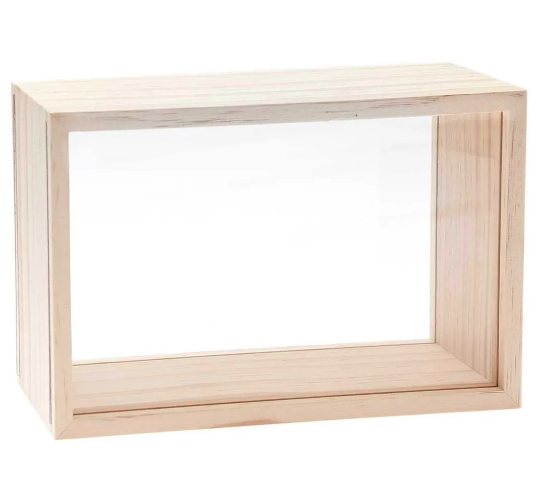 Rico Design Holz, Mdf & Pappmaché>Objektkasten mit 2 Acrylscheiben
