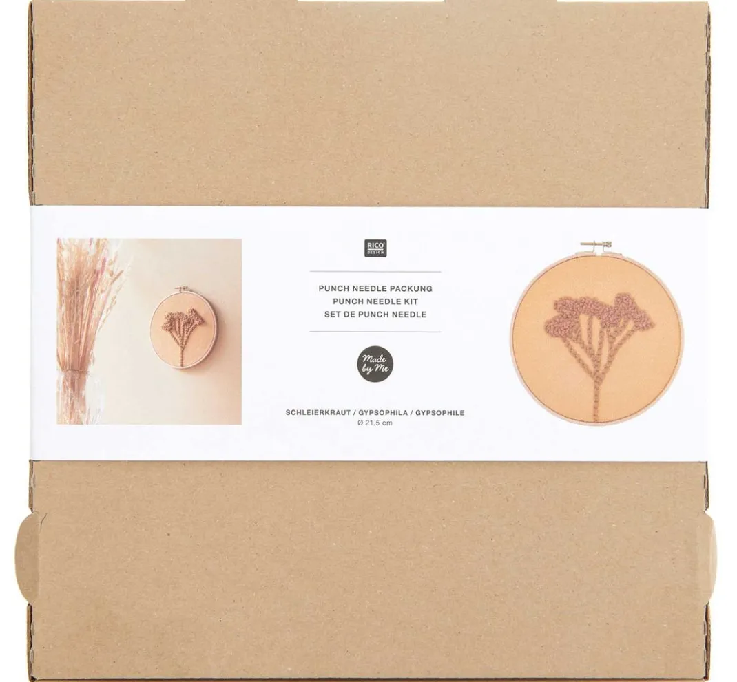 Rico Design Stickset|Sticken>Punch Needle Packung "Schleierkraut"