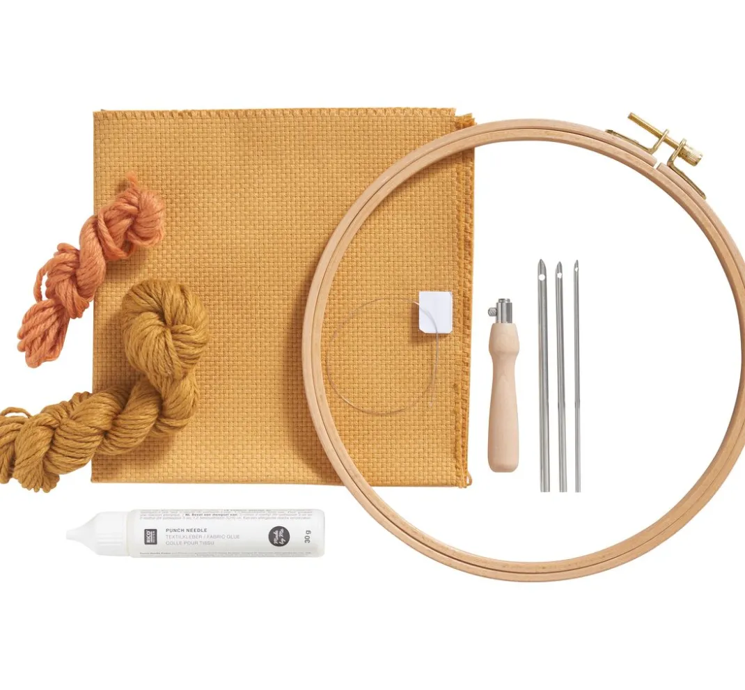 Rico Design Stickset|Sticken>Punch Needle Packung "Schleierkraut"