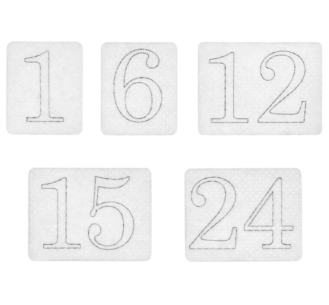 Rico Design Sticken|Stickset>Stick & Stitch Packung "Adventszahlen"