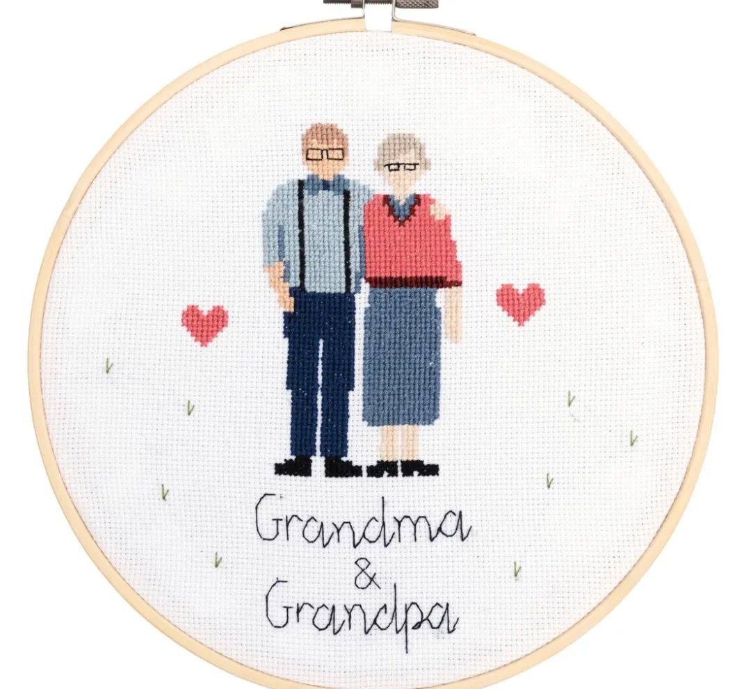 Rico Design Stickset|Sticken>Stickpackung "Figurico Grandma & Grandpa"