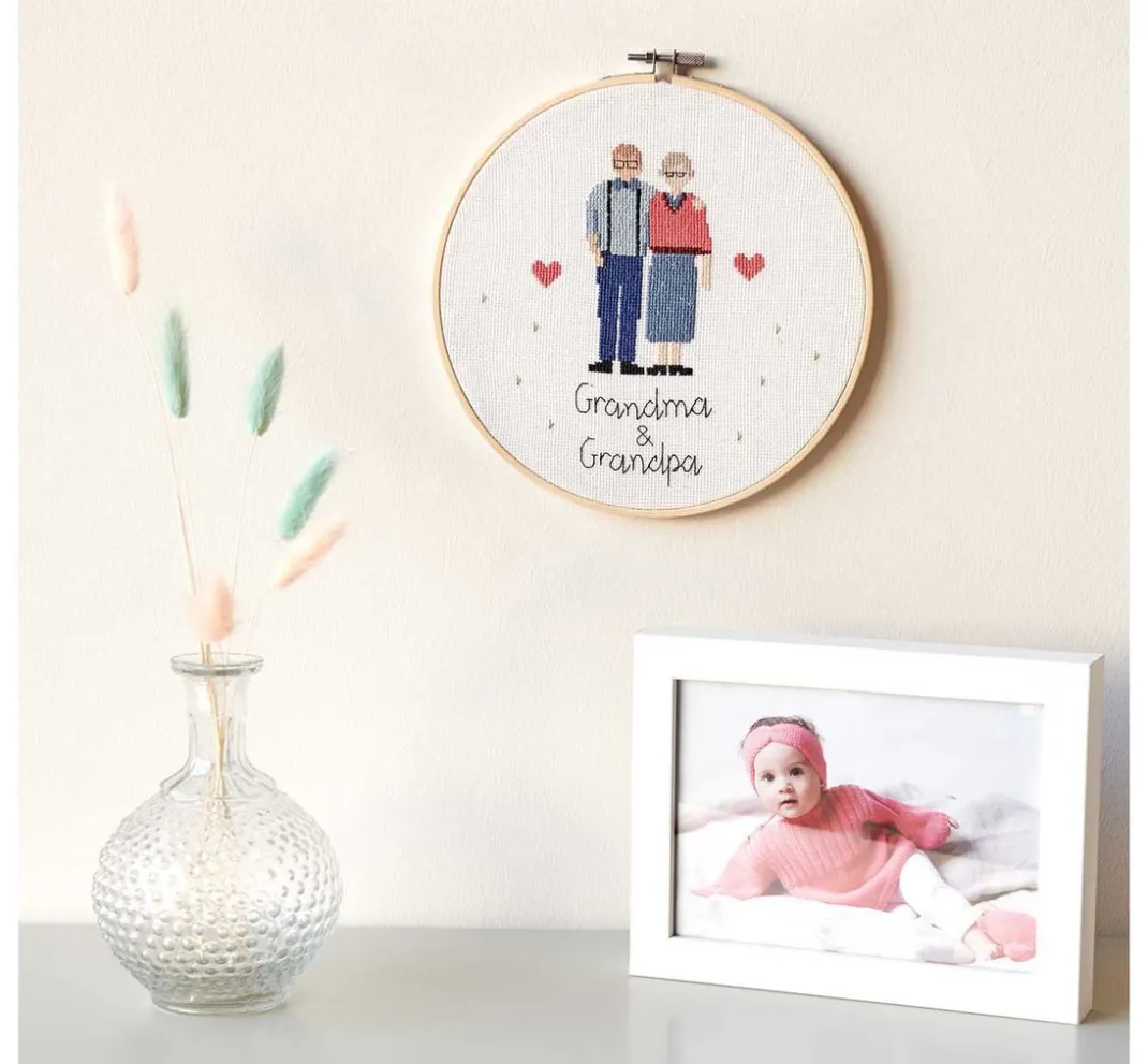 Rico Design Stickset|Sticken>Stickpackung "Figurico Grandma & Grandpa"