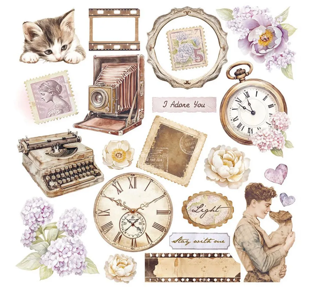 Stamperia Scrapbooking|Kartengestaltung>Rub On Sortiment "Quiet Days"