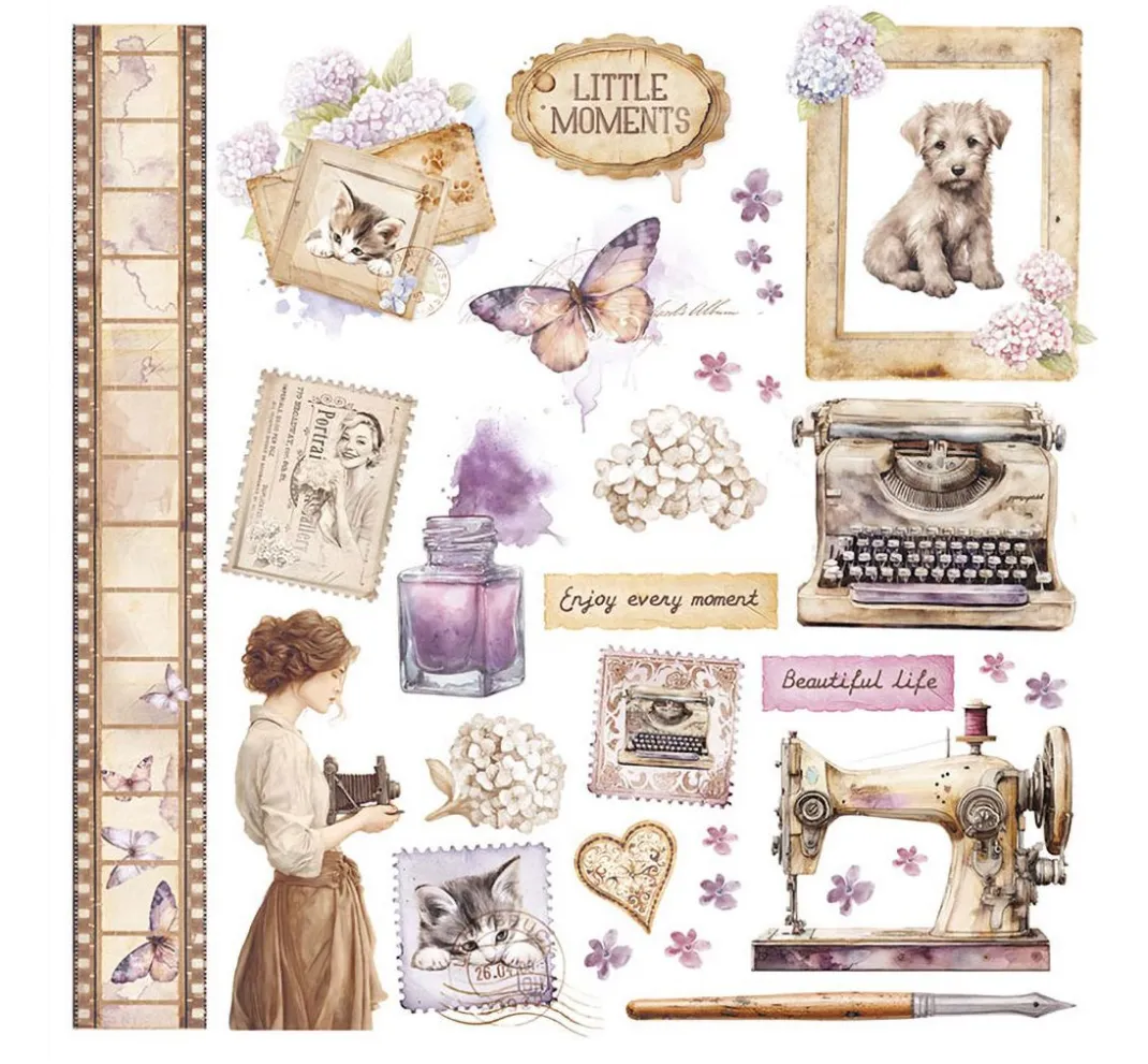 Stamperia Scrapbooking|Kartengestaltung>Rub On Sortiment "Quiet Days"