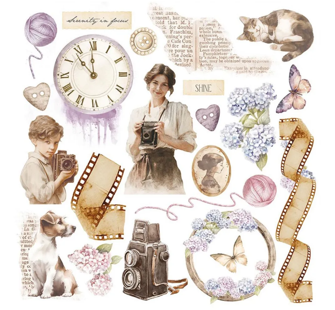 Stamperia Scrapbooking|Kartengestaltung>Rub On Sortiment "Quiet Days"