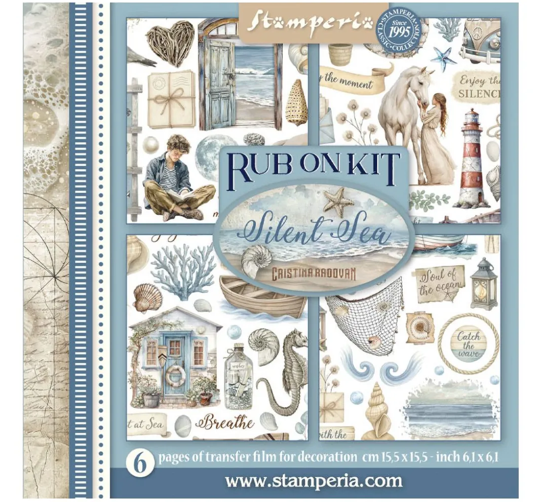 Stamperia Scrapbooking|Kartengestaltung>Rub On Sortiment "Silent Sea"