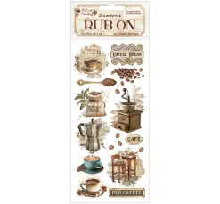 Stamperia Scrapbooking|Kartengestaltung>Rub On Transferfolie Coffee and Chocolate"