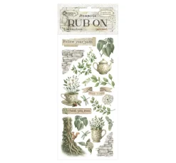 Stamperia Scrapbooking|Kartengestaltung>Rub On Transferfolie "Herbarium Silvae"