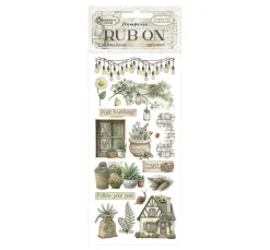Stamperia Scrapbooking|Kartengestaltung>Rub On Transferfolie "Herbarium Silvae"