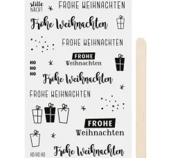 Heyda Scrapbooking|Kartengestaltung>Rubbel-Sticker "Frohe Weihnachten"
