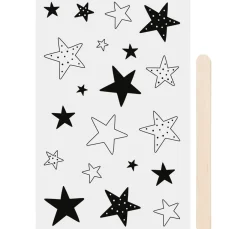 Heyda Sticker & Klebebänder|Scrapbooking>Rubbel-Sticker "Sterne"