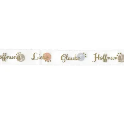 HobbyFun Schleifenband|Satinband>Satinband "Glaube Hoffnung Liebe"