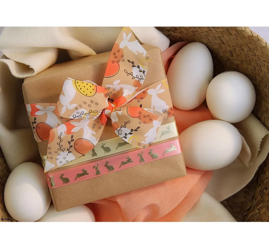 HOTEX Satinband|Geschenk- & Ringelband>Satinband "Hase"