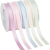 VBS Uniband|Schleifenband>Satinband "Pastell 10 mm", 5er-Set à 3 m