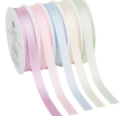 VBS Uniband|Schleifenband>Satinband "Pastell 10 mm", 5er-Set à 3 m