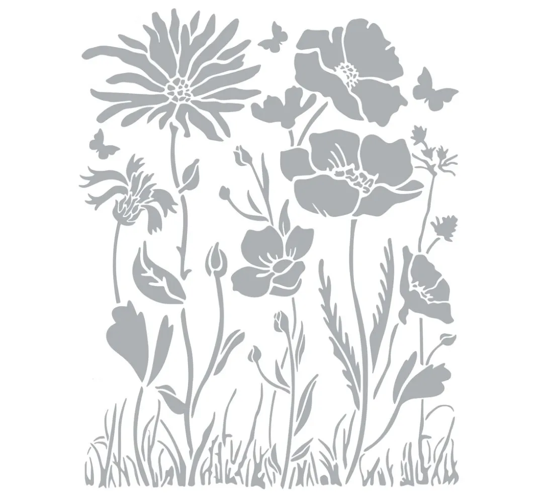 Stamperia Malschablonen|Schablonen>Schablone "Atelier Flower"