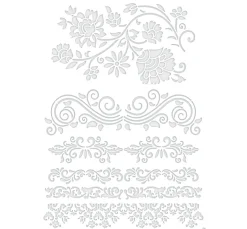 Pronty Crafts Schablonieren|Malschablonen>Schablone "Barocke Bordüren", A4