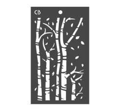 Ciao Bella Malschablonen|Schablonen>Schablone "Birch trees"