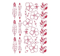 Stamperia Malschablonen|Schablonen>Schablone "Boho Floral"