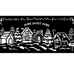 Stamperia Schablonieren|Schablonen>Schablone "Candy Christmas - Village"