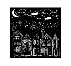 Stamperia Schablonieren|Malschablonen>Schablone "Classic Christmas"